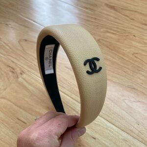 CHANEL Women’s Beige Headband Hair Accessories